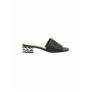 NEW EXE women's katy open toe low heeled sandal in black